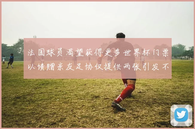 法国球员渴望获得更多世界杯门票以馈赠亲友足协仅提供两张引发不满